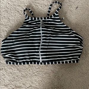 Striped bikini top